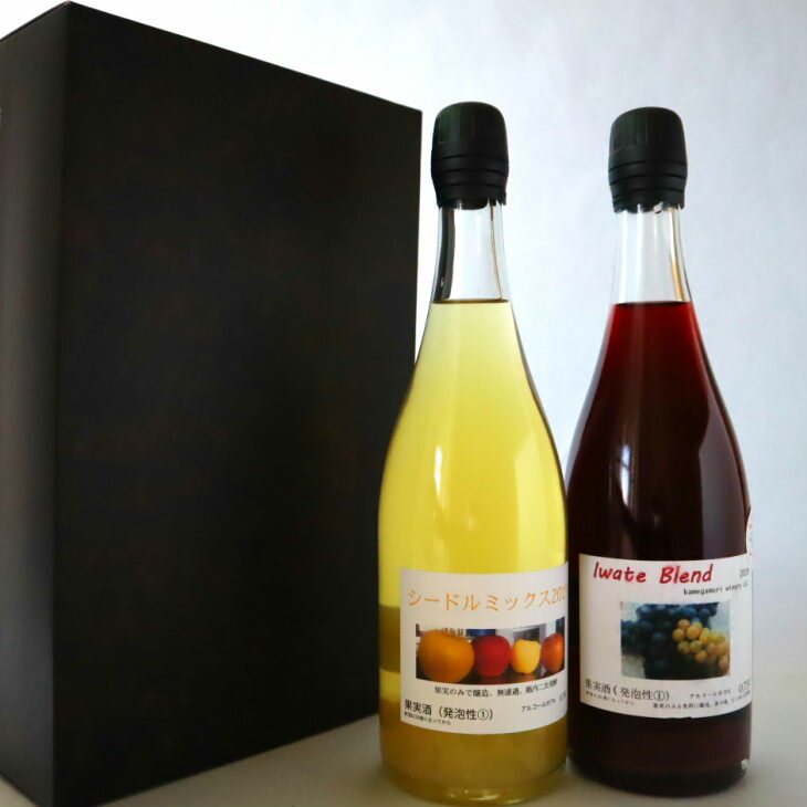 【ふるさと納税】岩手ブレンド・シードルミックス　2本（750ml）セット ワイン お酒 りんご ぶどう 炭酸 ギフト サムネイル3