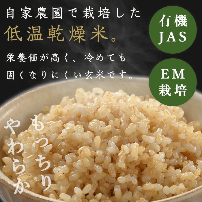 【ふるさと納税】≪2025年産・新米≫ たきたて 有機玄米 5kg 低アミロース米 有機JAS認証 米 こめ コメ ご飯 ごはんおにぎり お弁当 宮城米 うるち米【有機農園ファーミン株式会社】tm125 サムネイル3