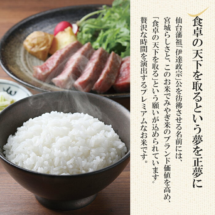 【ふるさと納税】＜先行予約！2025年11月以降順次発送予定＞【令和7年産 新米】宮城県産 だて正夢 5kg〜10kg お米 おこめ 米 コメ 白米 ご飯 ごはん 伊達 だてまさゆめ おにぎり お弁当 ブランド米 5kg 10kg【株式会社パールライス宮城】ta355・ta206・ta320 サムネイル2