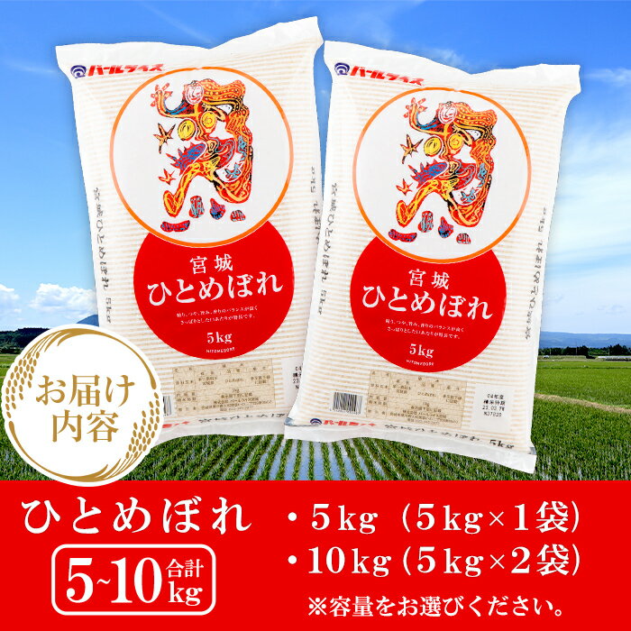 【ふるさと納税】【令和7年産】宮城県産 ひとめぼれ 5kg～10kg ＜定期便も可！＞ お米 おこめ 米 コメ 白米 ご飯 ごはん おにぎり お弁当 頒布会【株式会社パールライス宮城】ta203・ta604・ta605・ta606 - 画像3