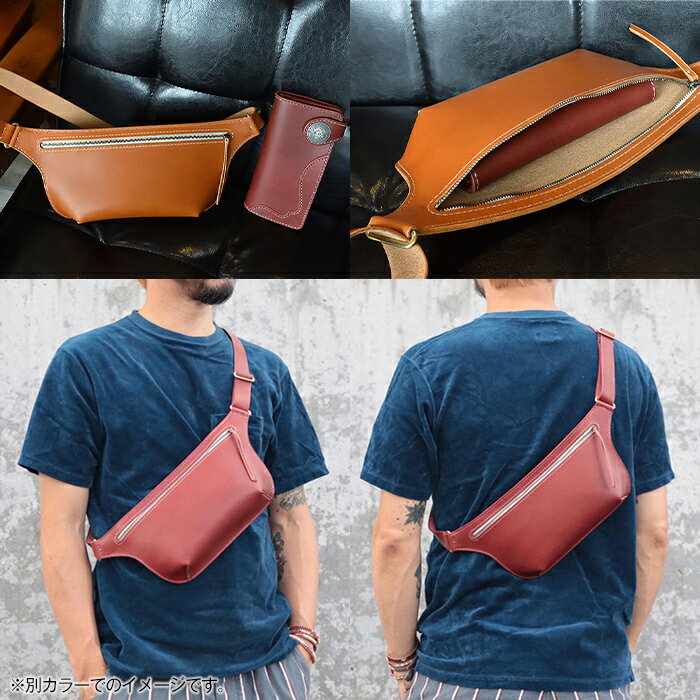 【ふるさと納税】サムライクラフト ユーティリティ ファニーパック L (ロングウォレットサイズ)＜全4色＞ ショルダーバッグ ウエストバッグ レザーバッグ レザー 本革 日本製 総手縫い ハンドメイド ファッション メンズ Samurai Craft【株式会社Stand Field】ta411 サムネイル2