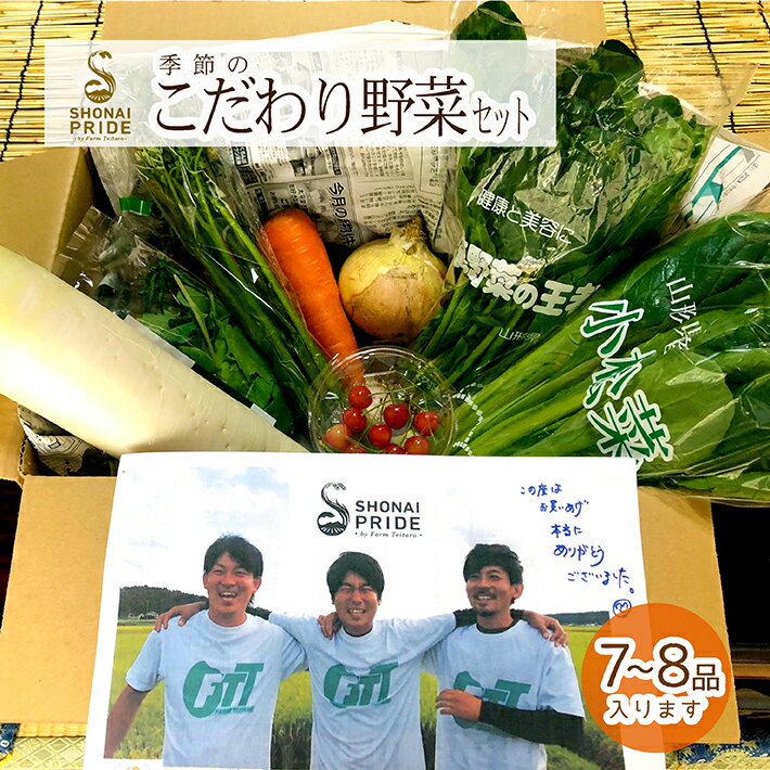SHONAI PRIDE 季節のこだわり野菜セット 野菜7〜8品 冷蔵便 ※離島発送・着日指定不可