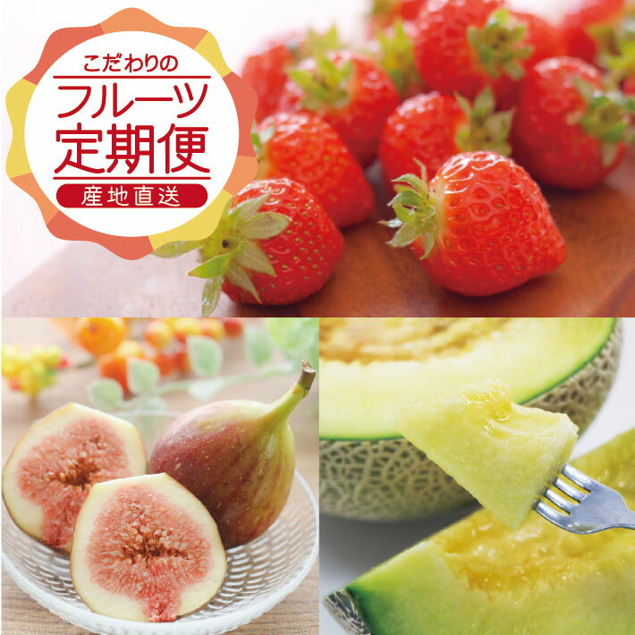 ≪3回定期便≫ 農家直送 こだわりのフルーツ定期便2026 いちご：3月下旬〜4月下旬 メロン：6月下旬〜7月中旬 いちじく：7月下旬〜8月下旬 計3回 ※離島発送・着日指定不可 頒布会 果物 くだもの イチゴ 苺 イチジク 産地直送 セット 東北 山形県 酒田市 庄内