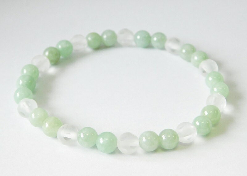 【ふるさと納税】＜ 甲府ジュエリー ＞ ブレスレット レディース アクセサリー 翡翠 成功 繁栄 お守り 水晶 クォーツ 母の日 敬老の日 ギフト プレゼント 贈り物 ラッピング ケース付 k001-103 サムネイル3