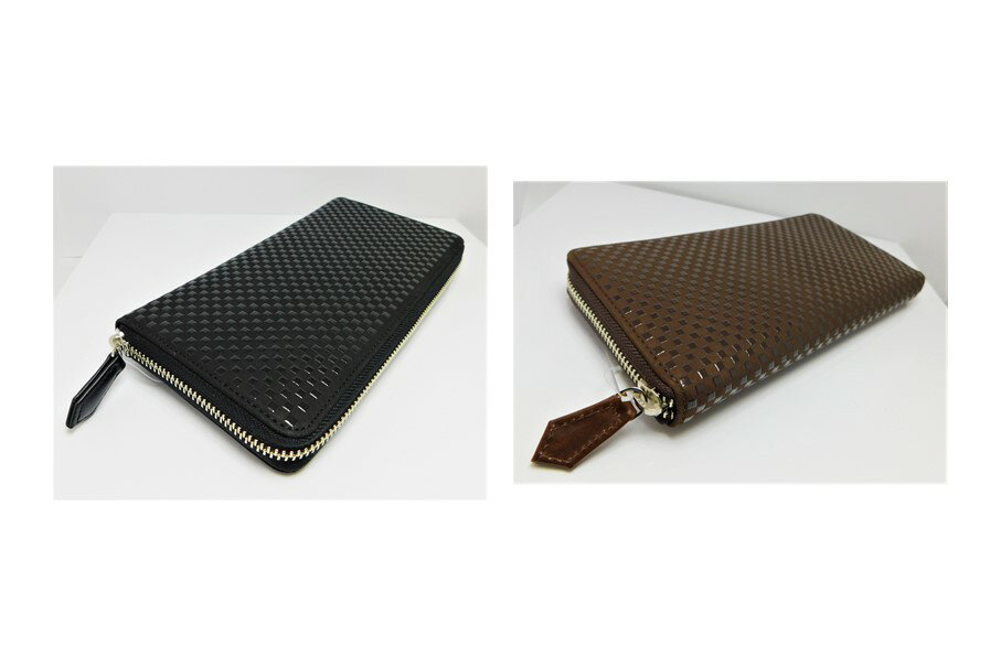 【ふるさと納税】束入 黒 茶 山梨 印伝 革 工芸品 オリジナルブランド INISHIE いにしえ 甲州印伝 k001-307 サムネイル2