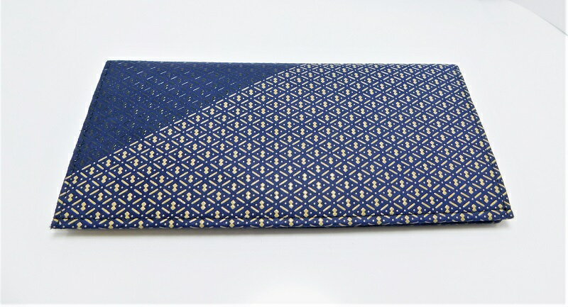 【ふるさと納税】束入 財布 印伝 メンズ 鹿革 甲州印伝 庵 いほり 革工芸品 紺 黒 白 バイカラー 漆 k001-317 送料無料 サムネイル2