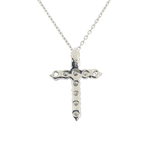 【ふるさと納税】＜ 甲府ジュエリー ＞ ネックレス ペンダント ジュエリー アクセサリー レディース メンズ プラチナ ダイヤモンド クロス ジュエリーケース付 鑑別書付 保証書付 k131-048 サムネイル2