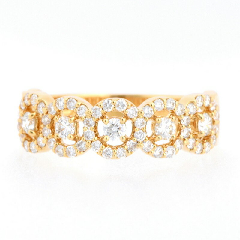 【ふるさと納税】＜ 甲府ジュエリー ＞ リング 指輪 レディース K18イエローゴールド ダイヤモンド ジュエリー アクセサリー 保証書付 k164-004 サムネイル2