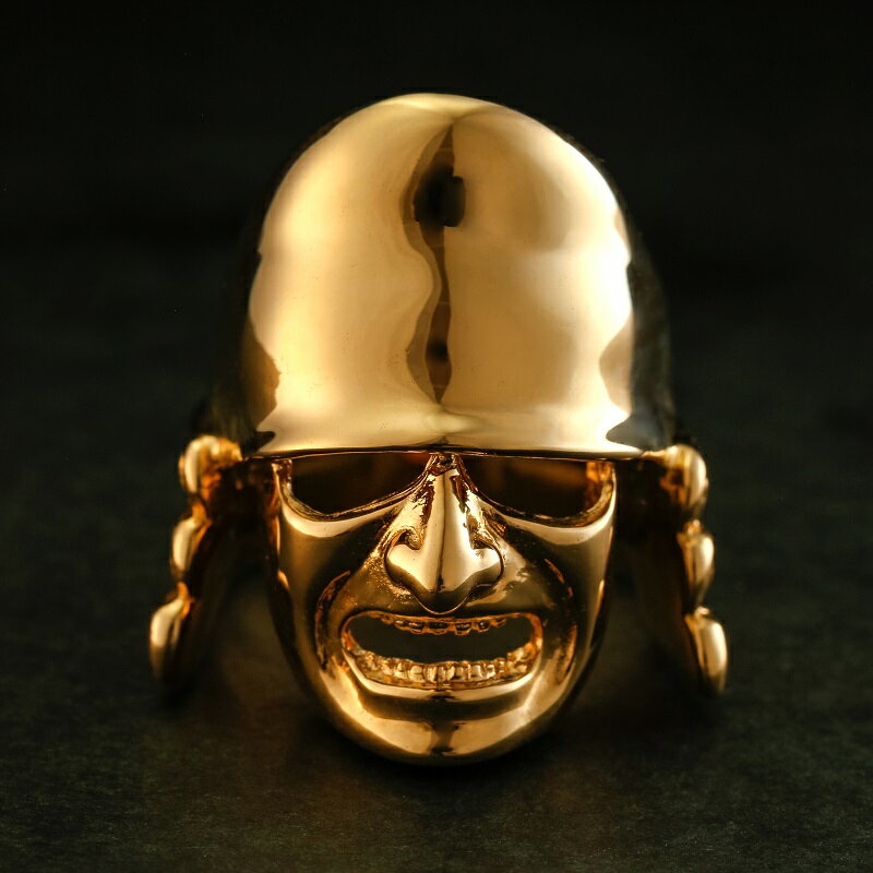 【ふるさと納税】＜ 甲府ジュエリー ＞ リング メンズ ジュエリー アクセサリー 歴史 グッズ 戦国武将 侍 兜 K18 ギフトプレゼント 24号 桐箱付 保証書付 k094-032 サムネイル3