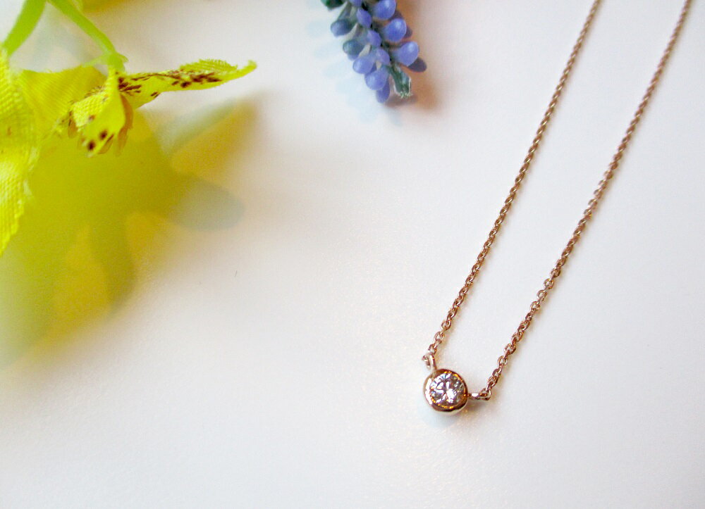 【ふるさと納税】 ネックレス ダイヤモンド ペンダント プラチナ 18金ピンクゴールド アクセサリー 宝石 ジュエリー K18 シンプル プレゼント レディース 女性 クリスマス MJ979 MJ980 4月 誕生石 誕生日 記念日 ホワイトデー 母の日 ギフト プレゼント 【品質保証書付き】 サムネイル2