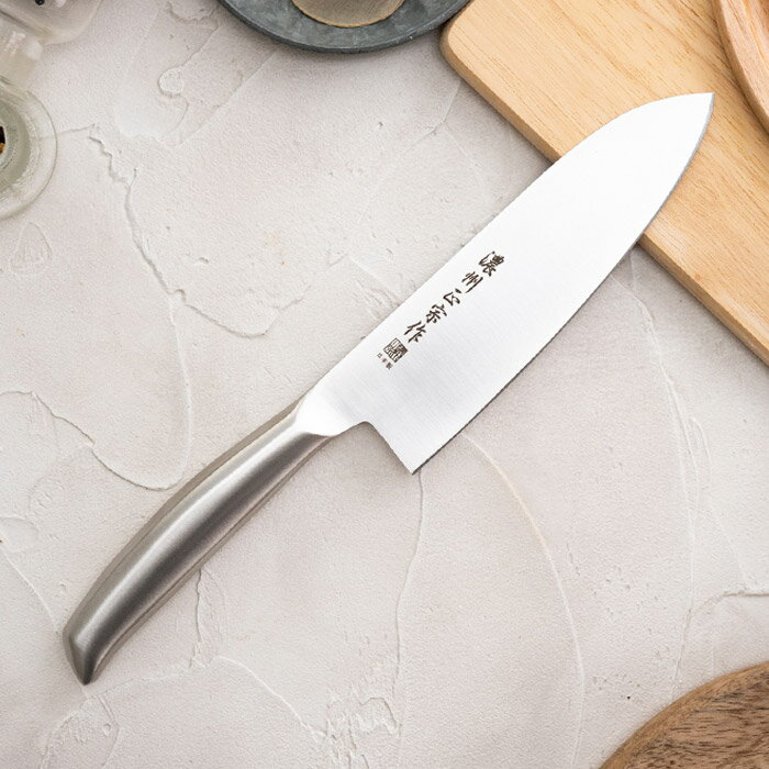 【ふるさと納税】包丁 ステンレス 三徳包丁 日本製 万能包丁 濃州正宗作 関市 刃物 ヒップアップオールステンレス三徳包丁 継ぎ目のない衛生的なステンレス一体型H5-191 - 画像2