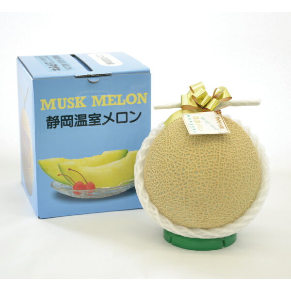 メロン 温室 果物 焼津 約1.2kg 静岡マスクメロン【1玉】（白） a10-342