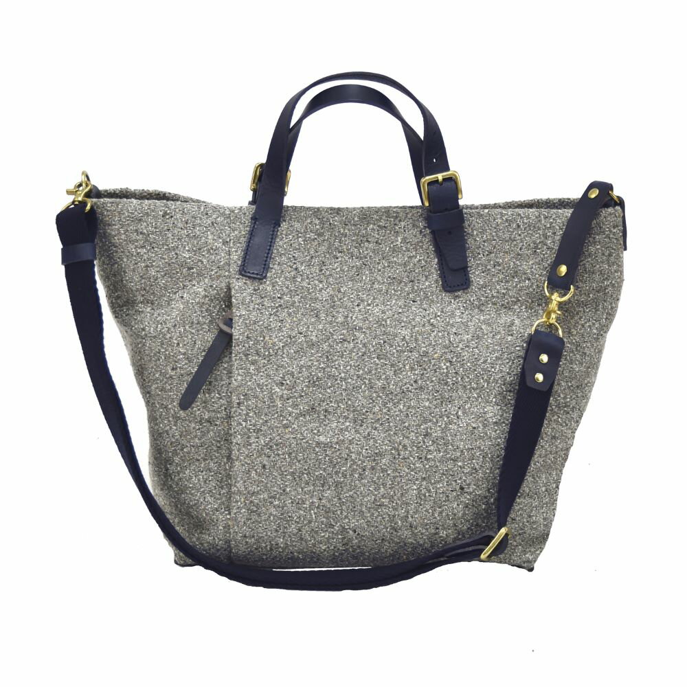 豊岡鞄 THYMEBUCKS CALDO トートM（Lグレー×ネイビー）/ タイムバックス カルド トートバッグ ショルダーベルト付き レディース メンズ バッグ
