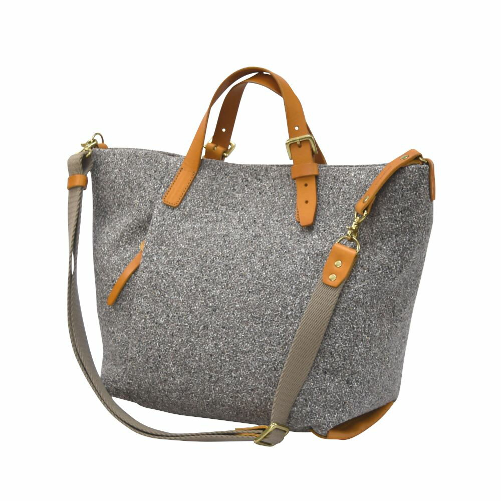 【ふるさと納税】豊岡鞄 THYMEBUCKS CALDO トートM（Lグレー×イエロー）/ タイムバックス カルド トートバッグ ショルダーベルト付き レディース メンズ バッグ サムネイル2