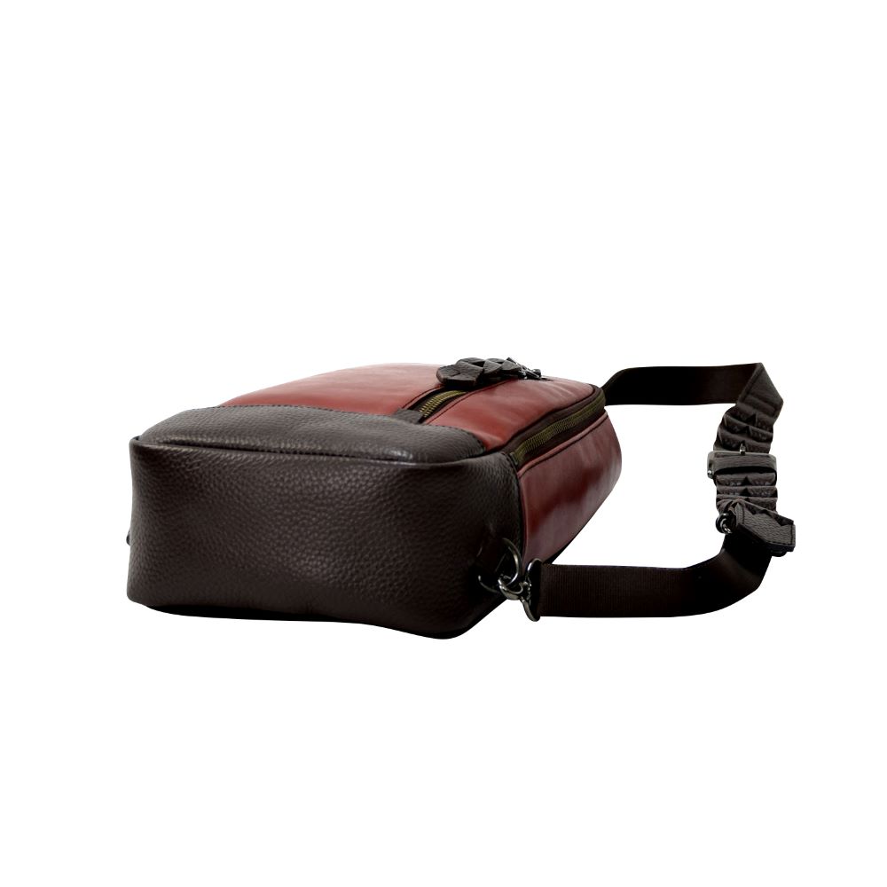 【ふるさと納税】豊岡鞄 THYMEBUCKS BLOOM ボディバッグ（アカ）/ タイムバックス ブルーム 本革 ショルダーバッグ メンズ レディース カバン サムネイル3