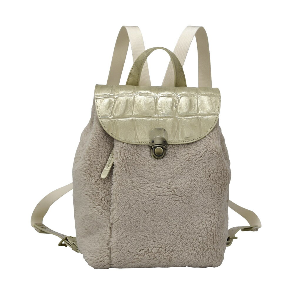 豊岡鞄 THYMEBUCKS KESARA ミニリュック（ベージュ×ゴールド）/ タイムバックス レディース リュック バッグ リュックサック