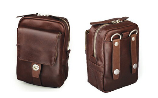 【ふるさと納税】豊岡産 牛革・軽量ミニショルダーバッグ CROSSROAD（505068ブラウン）/ おしゃれ カバン かばん サムネイル2