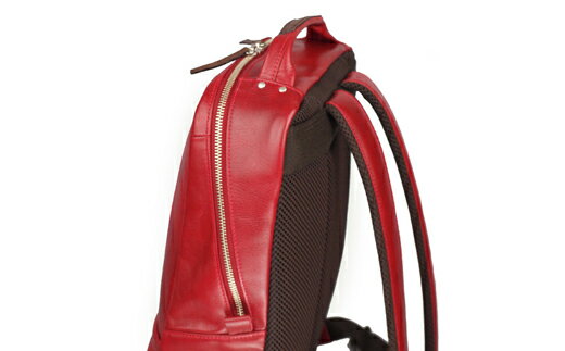 【ふるさと納税】豊岡産 牛革・リュック CROSSROAD（505069レッド）/ おしゃれ カバン かばん サムネイル2