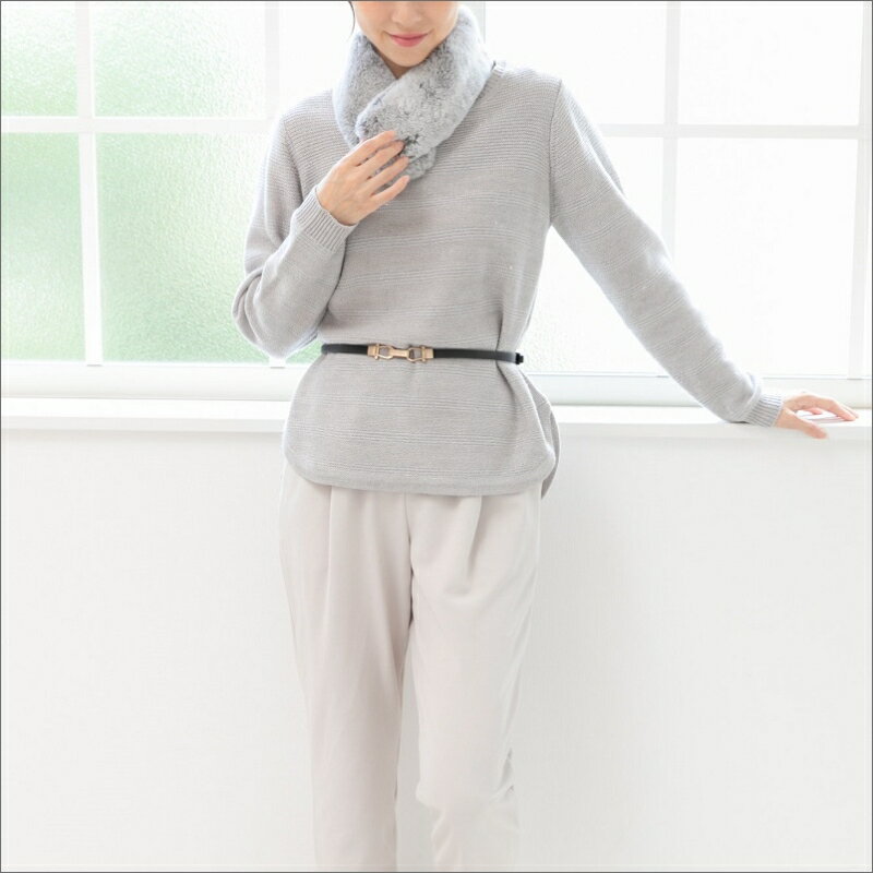 【ふるさと納税】レッキスラビット スノートップ染めチョーカー グレー サムネイル2