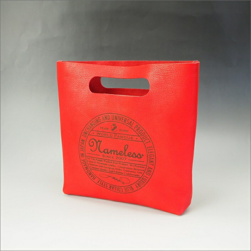 上品な質感が魅力！　牛革サークルロゴミニトートバッグ