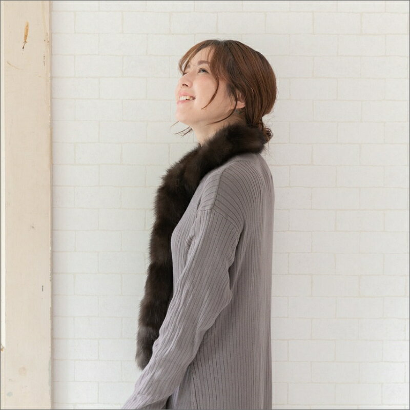 【ふるさと納税】毛皮の王様 ロシアンセーブルロングマフラー　ファーム サムネイル3