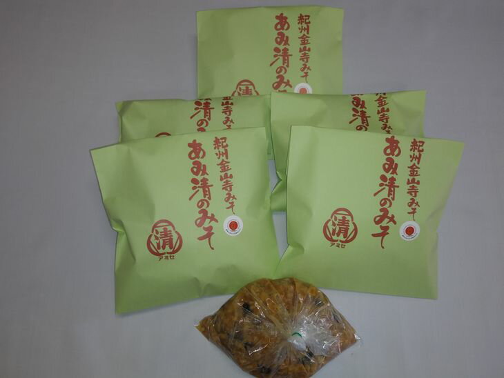 紀州 金山寺みそ 463g×6個 セット 家庭用 簡易包装【金山寺みそ 径山寺味噌 おかず味噌 国産】