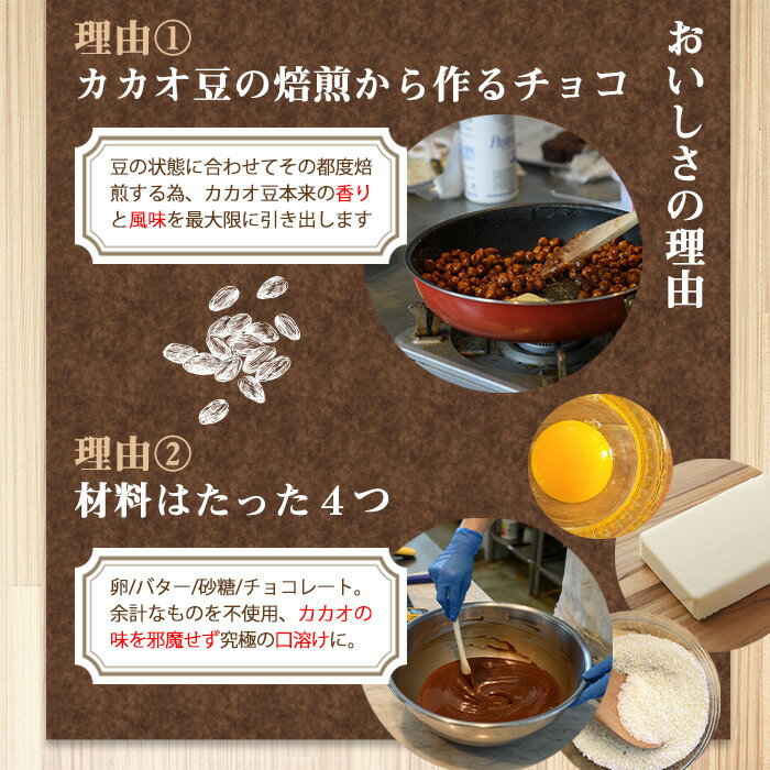 【ふるさと納税】 ＜数量限定・選べる本数＞ テリーヌショコラ(1本・2本) 濃厚 チョコレート チョコ チョコケーキ ギフト スイーツ チョコレートケーキ 生チョコ ショコラ テリーヌ ガトーショコラ ケーキ テリーヌショコラ デザート 人気【man171・man174】【サニーサイド】 - 画像3