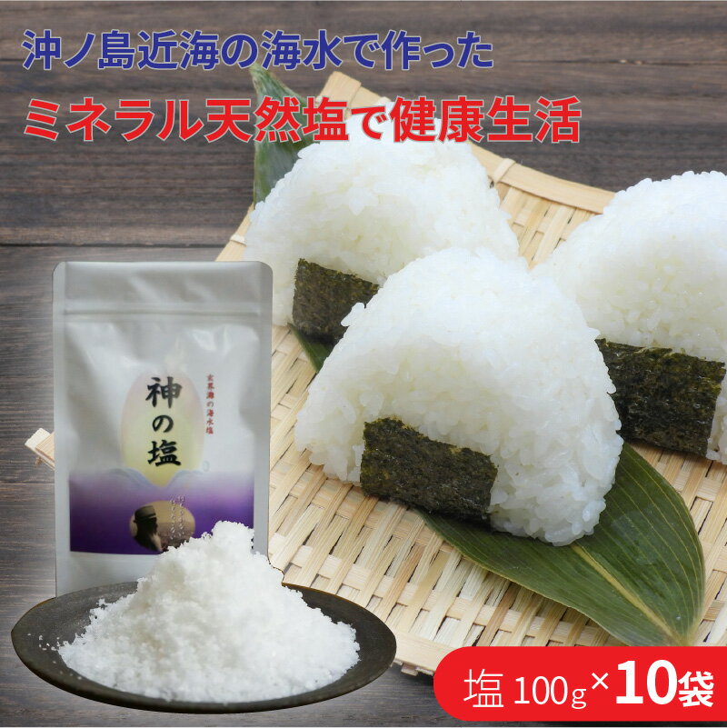 平釜炊きの自然塩10袋セット 塩 しお セット 詰め合わせ おにぎり 調味料【C2-011】