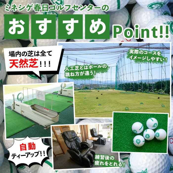 【ふるさと納税】ミネシゲ春日ゴルフセンター ゴルフ練習ボール引換券(11枚綴り) 福岡 ゴルフボール チケット ゴルフ 練習場 【ksg0149】【ミネシゲ春日ゴルフセンター】 - 画像3