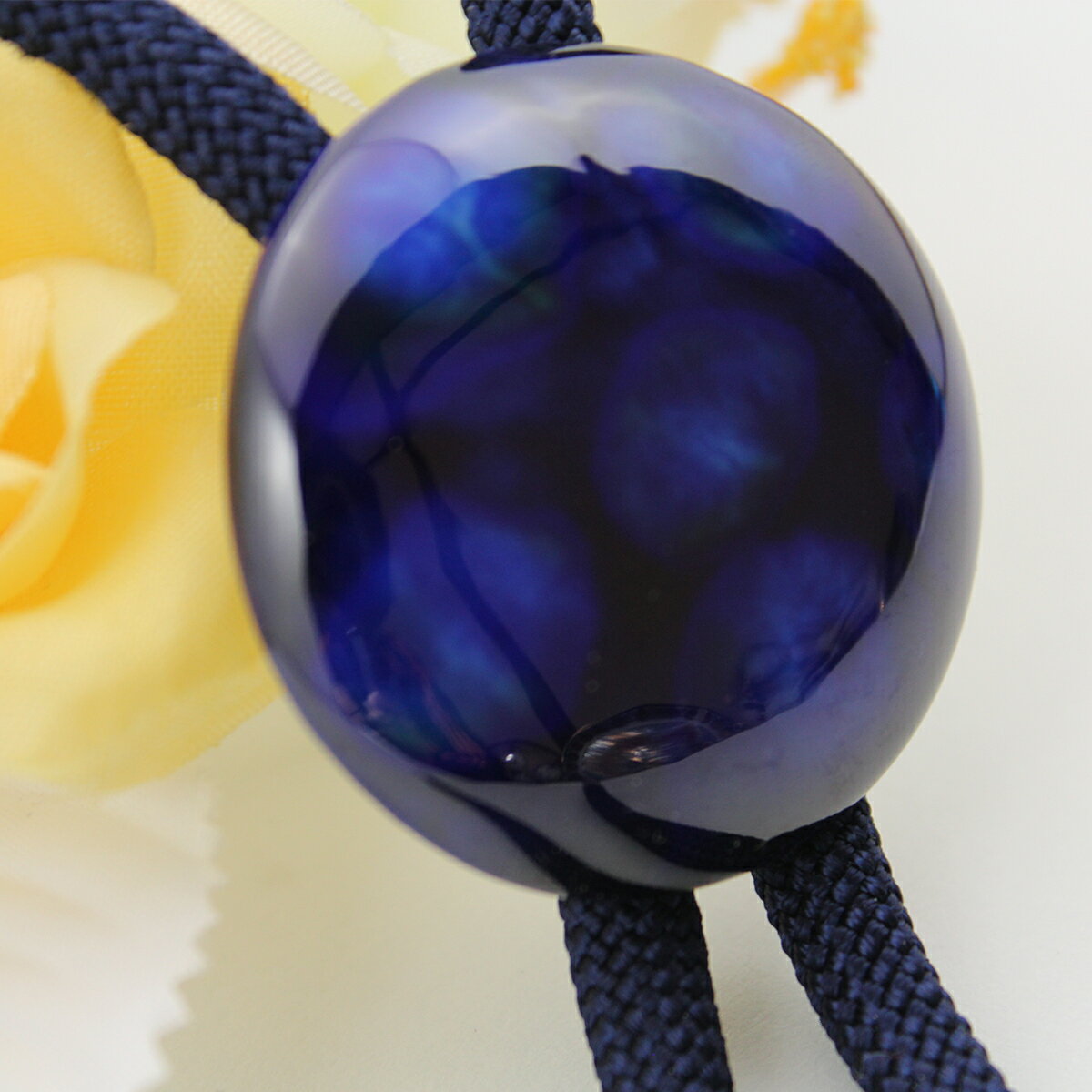 【ふるさと納税】 二宮閑山 有田焼ループタイ るりブルー 丸と角の2個セット A20-227 サムネイル3