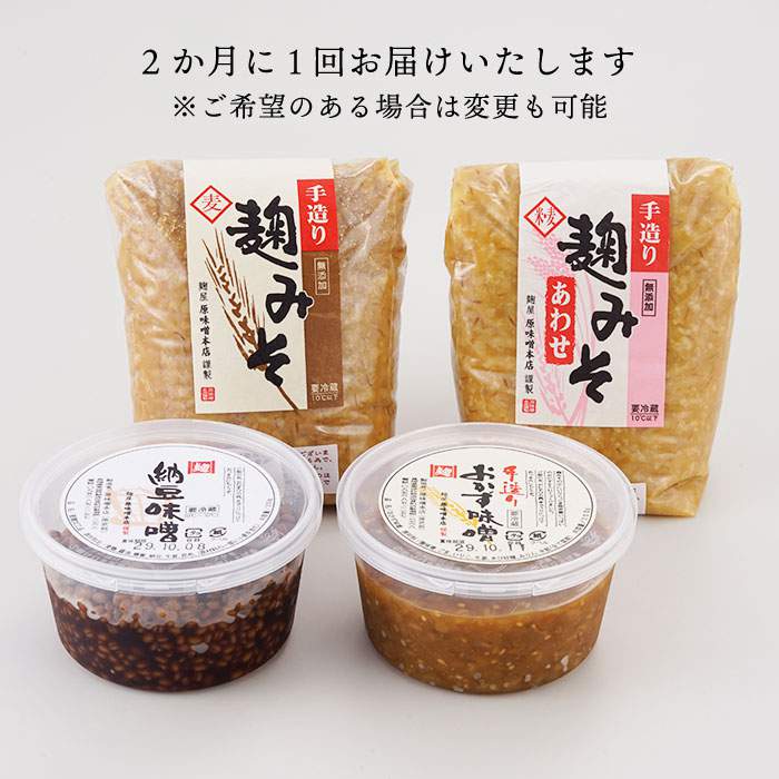 【ふるさと納税】【毎日の食卓にどうですか？】麹味噌とご飯の友の詰合わせ定期便（3回／年）【原味噌醤油店】 [CA08] サムネイル2