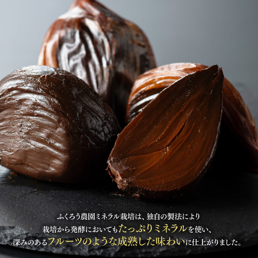 【ふるさと納税】デカ黒にんにく「黒の塊」DX6粒【にんにく 国産 九州産 宮崎県産 発酵ニンニク 送料無料】 E10401 - 画像3