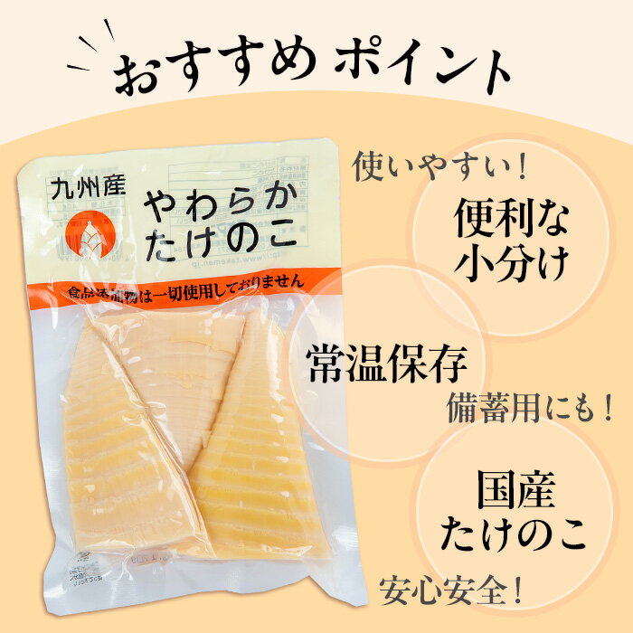 【ふるさと納税】国産たけのこ水煮 穂先のみ (計1.7kg・170g×10P) 小分け 国産 九州産 たけのこ 筍 タケノコ 水煮 常温保存 常温 料理 煮物 炊き込みご飯 おでん 料理 お手軽 【旬彩館】 サムネイル3