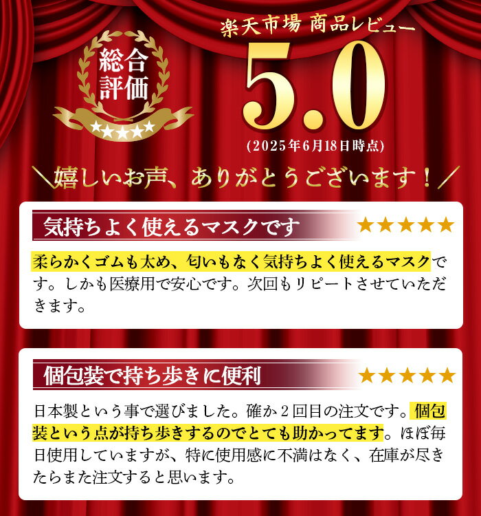 【ふるさと納税】選べるサイズ！医療用サージカルマスク(計180枚・30枚入り×6箱・不織布) マスク レギュラー スモール 大人用 ふつう 小さめ 国産 JIS規格取得 使い捨て ウイルス飛沫 かぜ 花粉 ハウスダスト PM2.5 消耗品 個包装 衛生的 日用品 日本製 【株式会社KOC】 - 画像2
