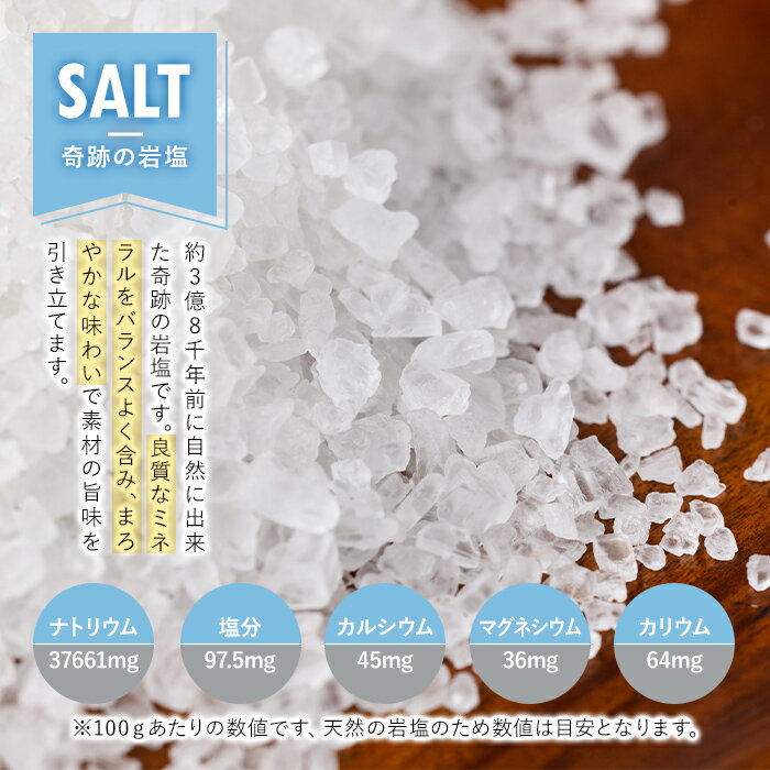 【ふるさと納税】希少！岩塩クリスタルミル(200g) 岩塩 塩 調味料 しお 保存料不使用 天然 料理 グレインミル 普段使い ギフト 贈り物 岩塩専門店 メール便　ポスト投函 【ソルティースマイル】 サムネイル3