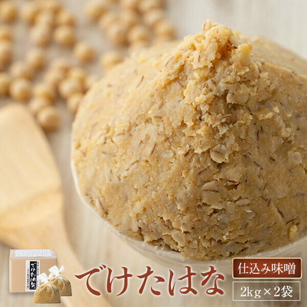 育てる味噌 でけたはな（微発酵・麦麹生味噌） 麦みそ 麦味噌 手作り 仕込み味噌 味噌 みそ マルニ味噌 九州 鹿児島 ギフト プレゼント お中元 お歳暮 薩摩川内市 川内市 川内 ふるさと 納税 薩摩川内味噌醤油株式会社