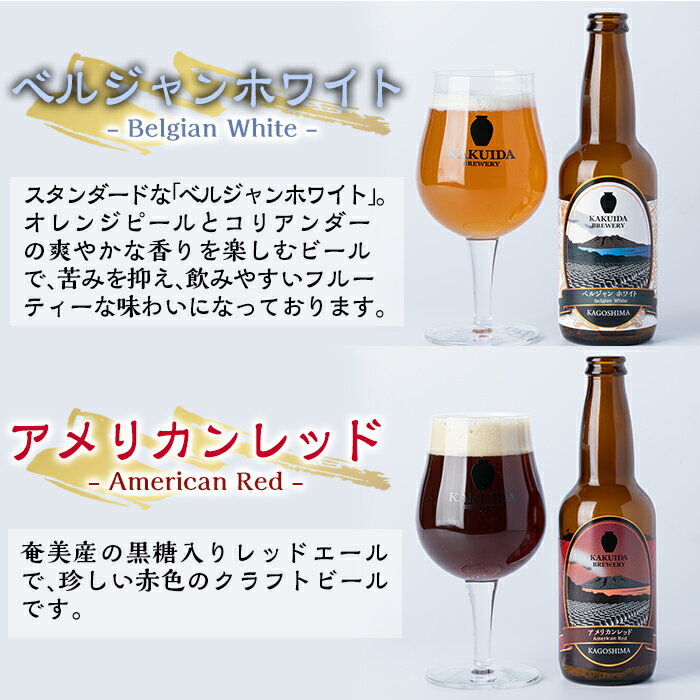 【ふるさと納税】KAKUIDA BREWERY 飲み比べセットB(計6本)ビール クラフトビール ご当地ビール 地ビール お酒 かくいだ 桷志田 ベルジャンホワイト アメリカンレッド 乳酸発酵柚子サワー 熟成スタウト【福山黒酢】 サムネイル3