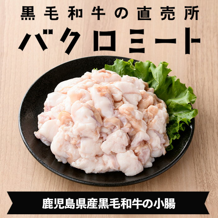 【ふるさと納税】≪数量限定≫鹿児島県産黒毛和牛の小腸 ホルモン(計700g) しょうちょう ホルモン もつ鍋 焼肉 鍋 焼肉用 焼き肉 バーベキュー 冷凍 牛肉 肉 もつ モツ 内臓 国産牛 モツ鍋 もつなべ 九州 国産 ギフト 黒毛和牛【バクロ】 サムネイル3