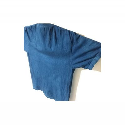 【ふるさと納税】【琉球藍染ちょく工房】琉球藍染めTシャツ ～藍の単色～ サムネイル3