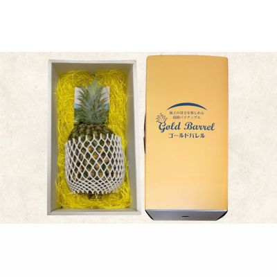 【ふるさと納税】ゆたかパイン農園のゴールドバレル　1玉（贈答用）約2kg 2026年発送 沖縄県産 東村 パイナップル ジューシー 希少 高級フルーツ 南国フルーツ 国産フルーツ 農家直送 パイン 贈答用 贈り物 おすすめ お土産 人気 やんばる 大自然 南国気分 沖縄本島北部 サムネイル2