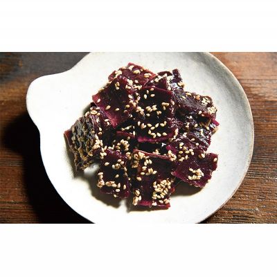 【ふるさと納税】まるで畑のチョコ！沖縄久米島生まれ「干し紅芋」6袋セット 紅いも お芋 イモ 干し芋 沖夢紫 熟成 旨味凝縮 高糖度 粘り気 糖分 アントシアニン 国産 甘い スイーツ おやつ 補食 栄養満点 ダイエット 小分け スライス - 画像3