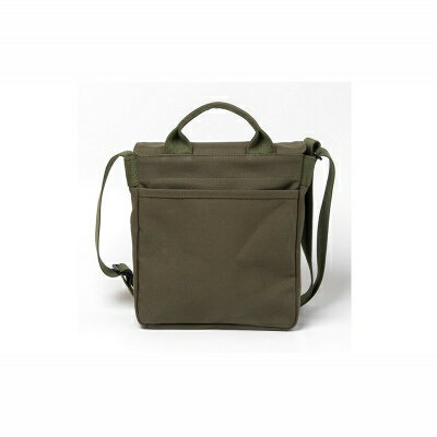 【ふるさと納税】「琉球帆布」ツートンショルダーS / ディープグリーン＆ベージュ - 帆布 キャンバス生地 布 丈夫 バッグ 斜め掛け 肩掛け おしゃれ 男女兼用 琉球帆布 手仕事 伝統技術 沖縄県 八重瀬町【価格改定】 サムネイル3