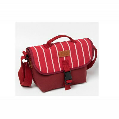 【ふるさと納税】「琉球帆布」ツートンメッセンジャーS / レッド - 帆布 赤 使いやすい バッグ 鞄 かばん 斜め掛け おしゃれ ファッション ポイント 手づくり ハンドメイド 琉球帆布 手仕事 伝統技術 沖縄県 八重瀬町【価格改定】 サムネイル2