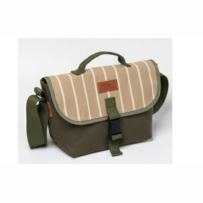 【ふるさと納税】「琉球帆布」ツートンメッセンジャーS / ベージュ - 帆布 使いやすい バッグ 鞄 かばん 斜め掛け おしゃれ ファッション ポイント 手づくり ハンドメイド 琉球帆布 手仕事 伝統技術 沖縄県 八重瀬町【価格改定】 サムネイル2