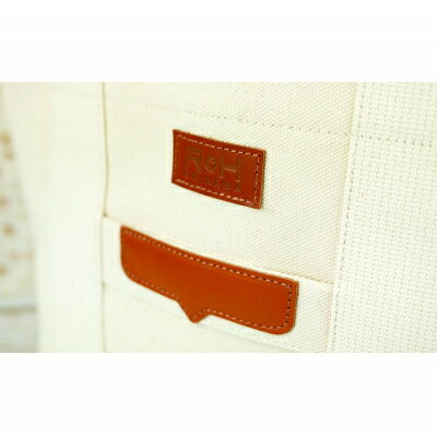 【ふるさと納税】「琉球帆布」ベーシックトート M　キナリ - 極厚 4号帆布 トートバッグ キャンバス生地 丈夫 ベーシック おしゃれ ファッション お出かけ かばん 鞄 手仕事 手づくり ハンドメイド 琉球帆布 伝統技術 沖縄県 八重瀬町【価格改定】 サムネイル3