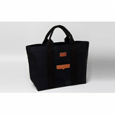 【ふるさと納税】「琉球帆布」ベーシックトート L　ブラック - 極厚 4号帆布 トートバッグ キャンバス生地 丈夫 ベーシック おしゃれ ファッション お出かけ かばん 鞄 手仕事 手づくり ハンドメイド 琉球帆布 伝統技術 沖縄県 八重瀬町【価格改定】 サムネイル2