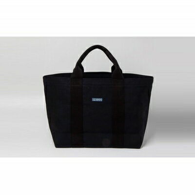 【ふるさと納税】「琉球帆布」ベーシックトート L　ブラック - 極厚 4号帆布 トートバッグ キャンバス生地 丈夫 ベーシック おしゃれ ファッション お出かけ かばん 鞄 手仕事 手づくり ハンドメイド 琉球帆布 伝統技術 沖縄県 八重瀬町【価格改定】 サムネイル3