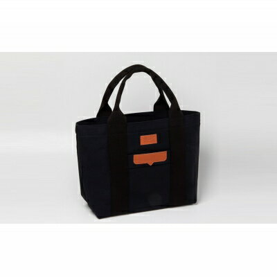 【ふるさと納税】「琉球帆布」ベーシックトート M　ブラック - 極厚 4号帆布 トートバッグ キャンバス生地 丈夫 ベーシック おしゃれ ファッション お出かけ かばん 鞄 手仕事 手づくり ハンドメイド 琉球帆布 伝統技術 沖縄県 八重瀬町【価格改定】 サムネイル2