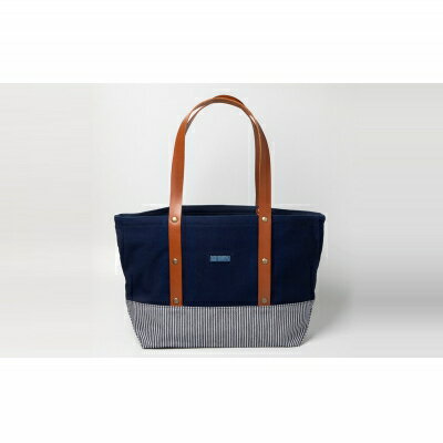 【ふるさと納税】「琉球帆布」琉球藍染ツートンバッグ - 実用性 帆布 トートバッグ キャンバス生地 丈夫 ベーシック おしゃれ ファッション お出かけ かばん 鞄 手仕事 手づくり ハンドメイド 琉球帆布 伝統技術 沖縄県 八重瀬町【価格改定】 サムネイル3