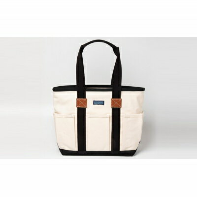 【ふるさと納税】「琉球帆布」クラフトマンバッグ（キナリ） - 実用性 帆布 トート キャンバス生地 丈夫 ベーシック おしゃれ ファッション お出かけ かばん 鞄 手仕事 手づくり ハンドメイド 琉球帆布 伝統技術 沖縄県 八重瀬町【価格改定】 サムネイル2